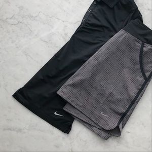 Nike Golf Outfit Black Polo Shirt Print Skort XS